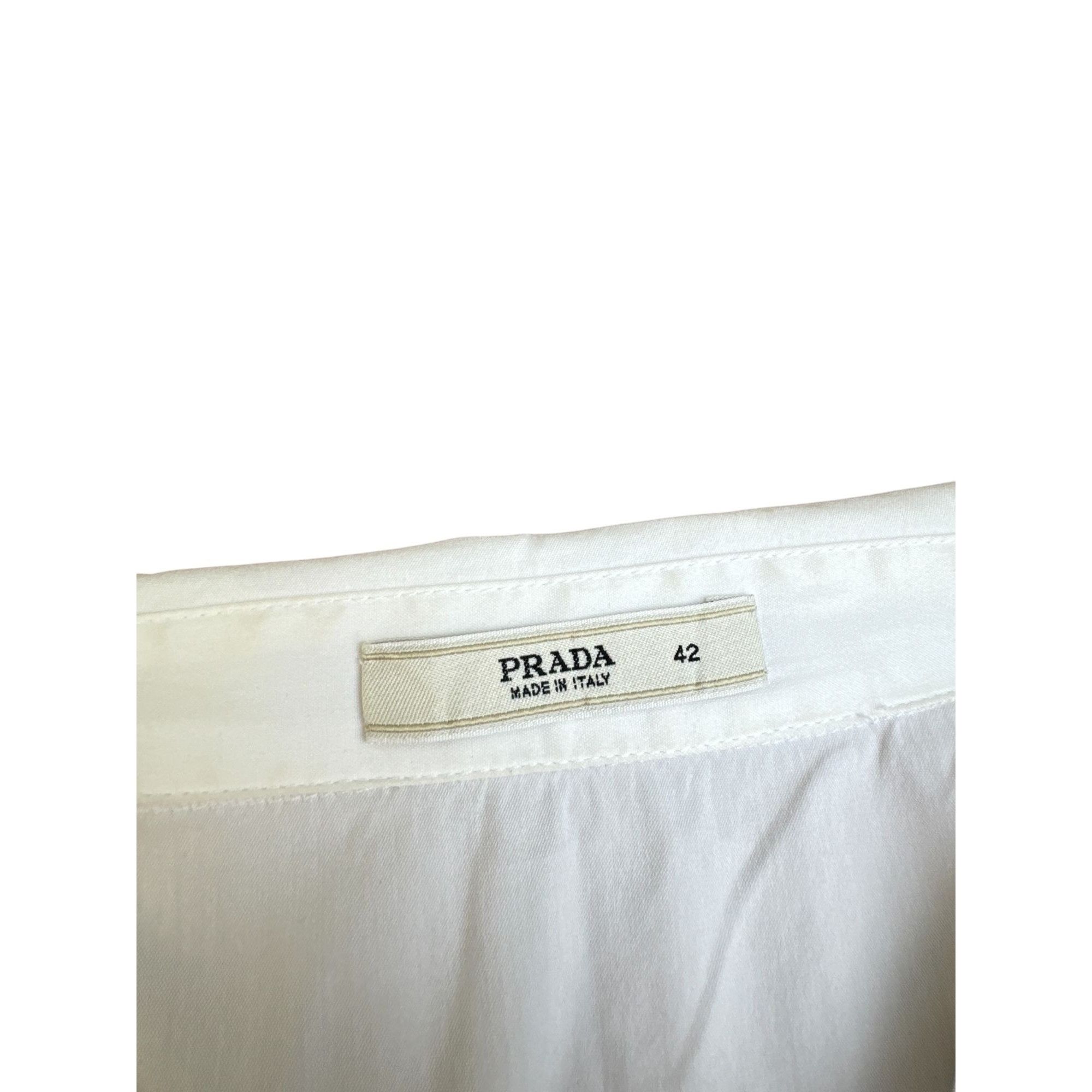 Prada White Shirt Size M / US 6-8 / IT 42-44 - 6 Thumbnail