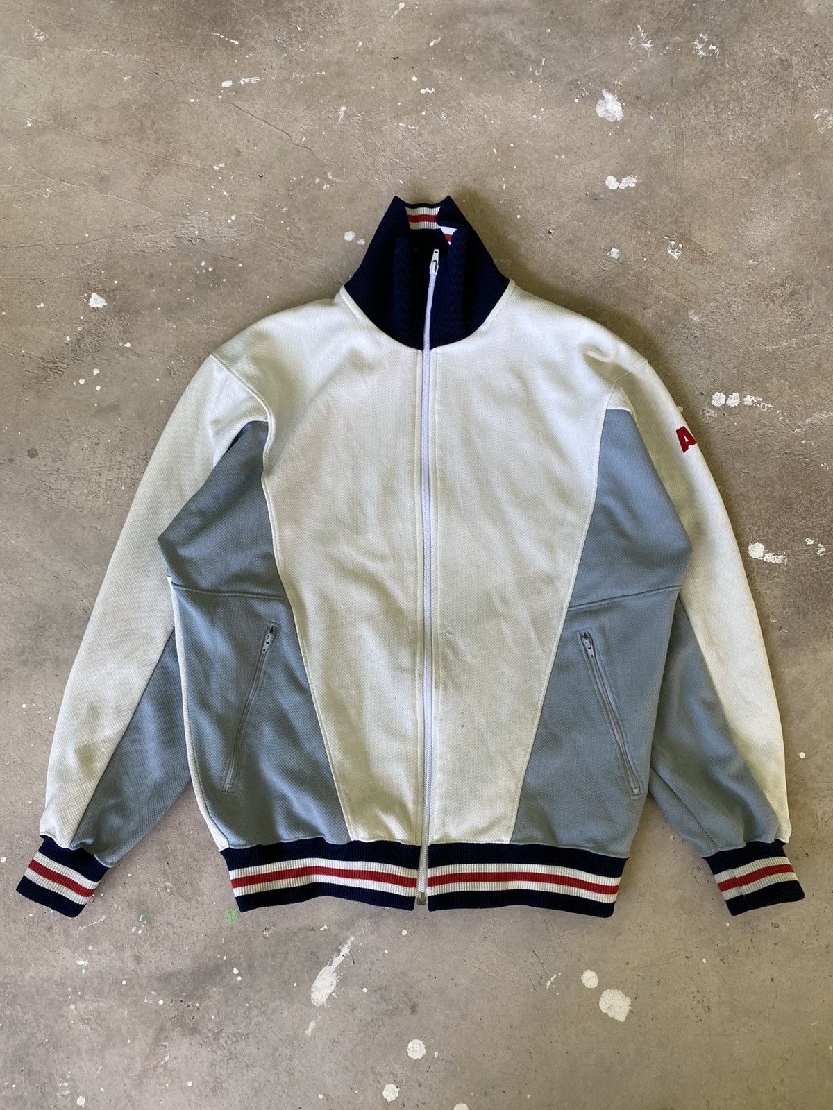 Vintage Vintage ASA Asahi Shimbun Track Jacket Japan Size US M / EU 48-50 / 2 - 2 Thumbnail
