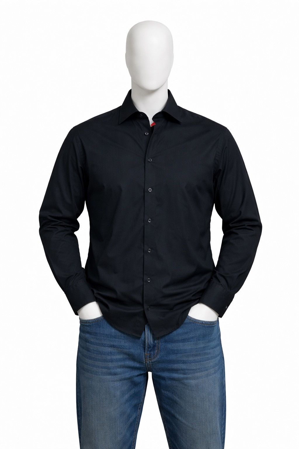 Balenciaga Balenciaga BB Black Luxury Button Up Shirt Vintage Size 42 Size US S / EU 44-46 / 1 - 1 Thumbnail