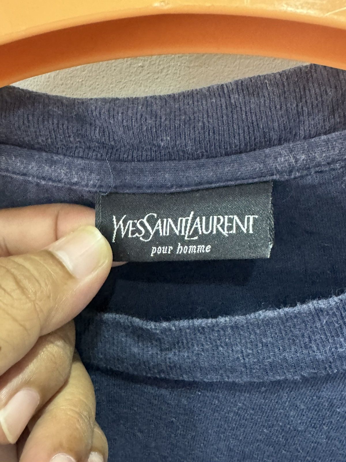 Yves Saint Laurent vintage YSL - pour homme made in italy tshirt Size US M / EU 48-50 / 2 - 4 Thumbnail