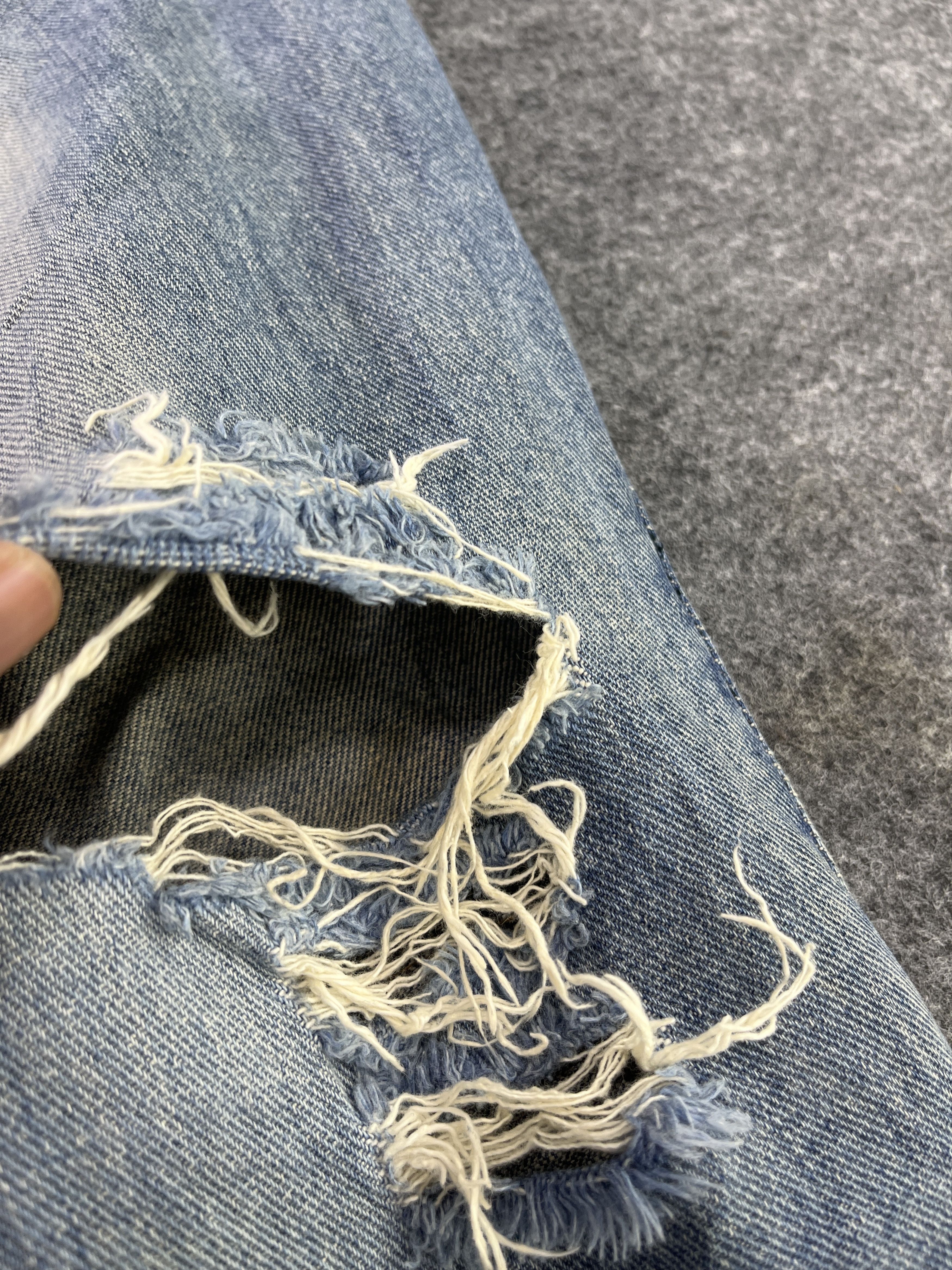 Japanese Brand Hard Edge Patchwork Jeans - J965 Size US 30 / EU 46 - 17 Thumbnail