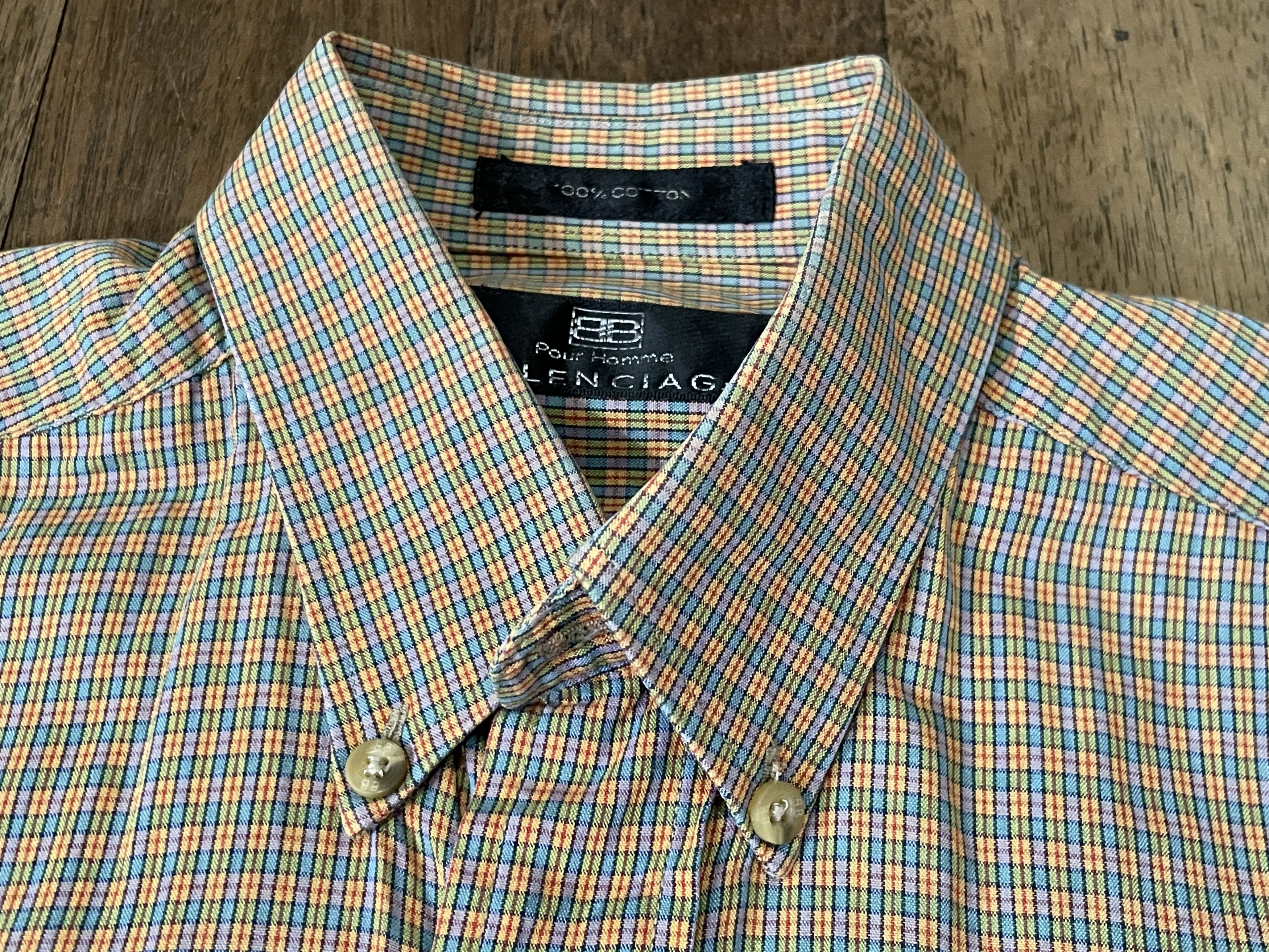 Balenciaga Vintage Balenciaga BB Logo Flannel - Travis Scott Vibe Size US M / EU 48-50 / 2 - 8 Thumbnail