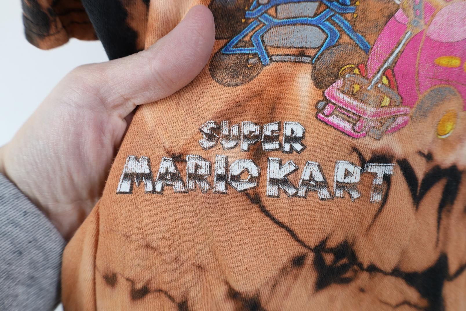 Nintendo Vintage Y2K Super Nintendo Wash Super Mariokart T-Shirt Size L / US 10 / IT 46 - 5 Thumbnail