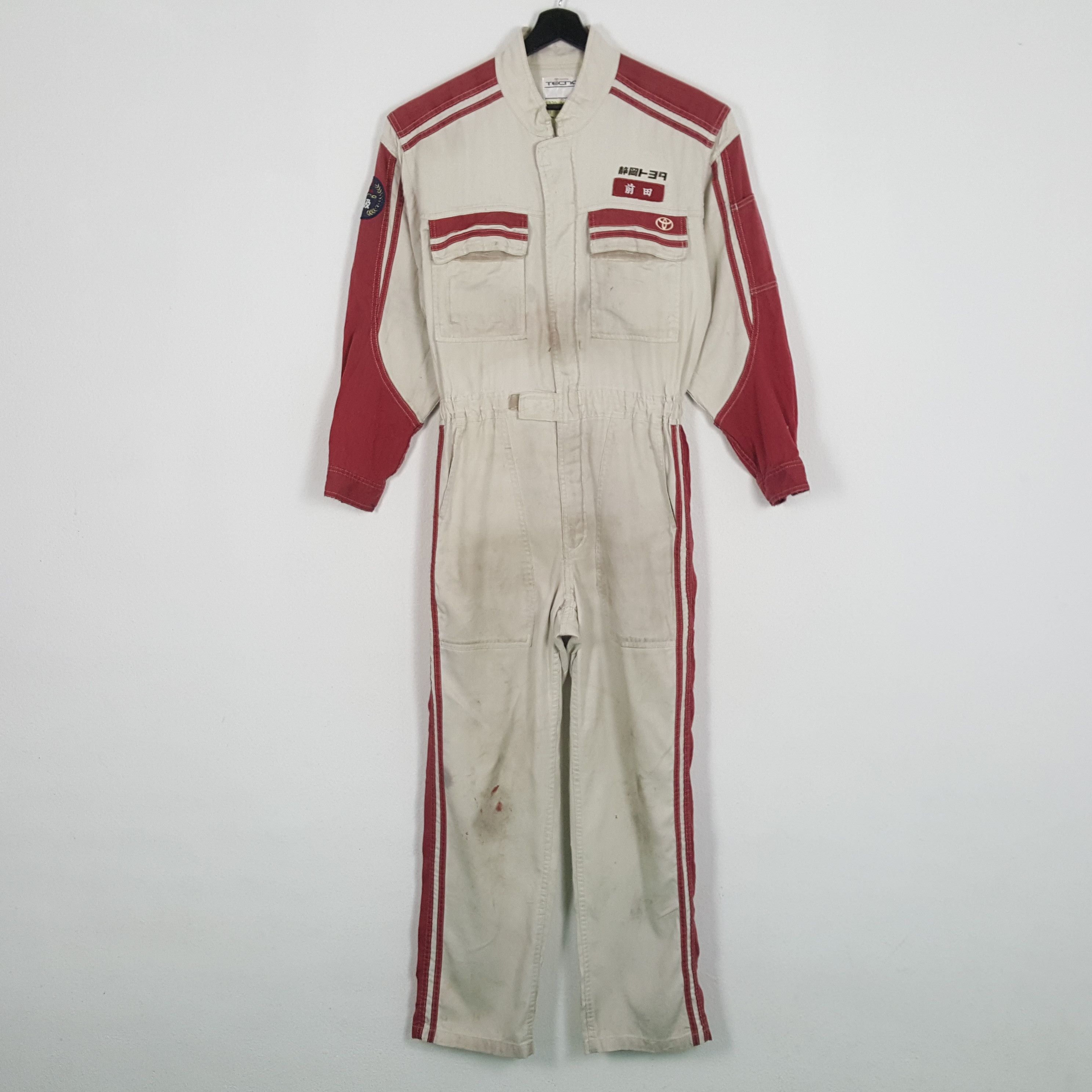 Japanese Brand × Vintage TOYOTA TECNO Japanese Motorsports Coverall Jacket Size US M / EU 48-50 / 2 - 4 Thumbnail