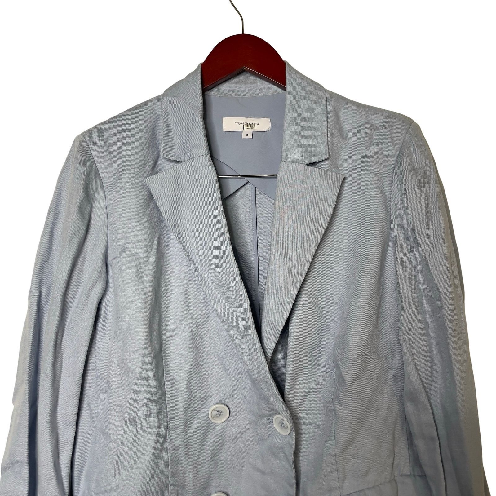 Rosetta Getty Rosetta Getty Collective Blue Double Breasted Blazer sz 8 Size M / US 6-8 / IT 42-44 - 4 Thumbnail