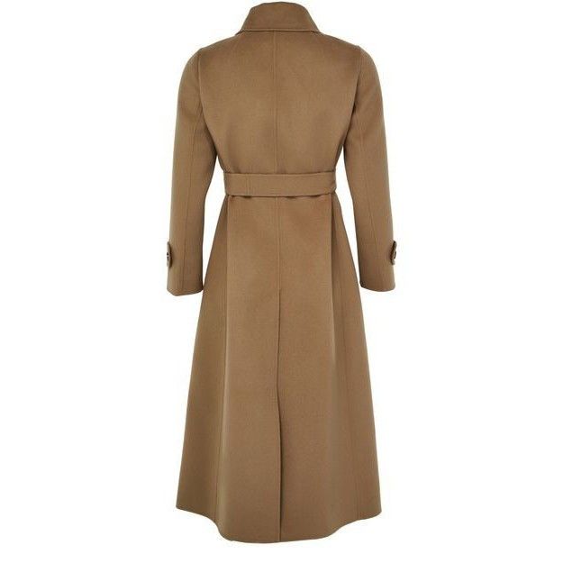 Max Mara MAX MARA Sem Long Brown Wool Belted Coat New & Authentic (Wo Size S / US 4 / IT 40 - 2 Thumbnail