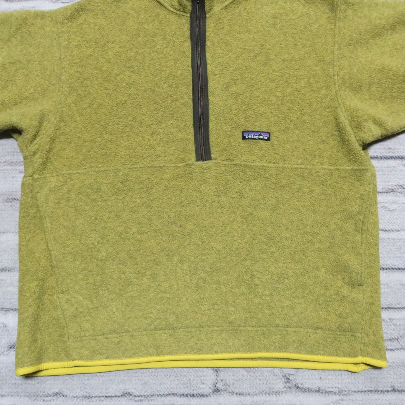 Patagonia VINTAGE Patagonia Classic Synchilla Fleece Marsupial Pullover Mens Large Green 25735 Snap-T Pullover Size US L / EU 52-54 / 3 - 3 Thumbnail