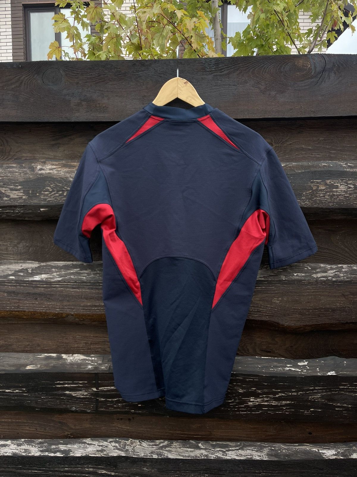 Nike × Vintage Y2K Nike England Rugby drill jersey vintage center logo rare Size US L / EU 52-54 / 3 - 7 Thumbnail