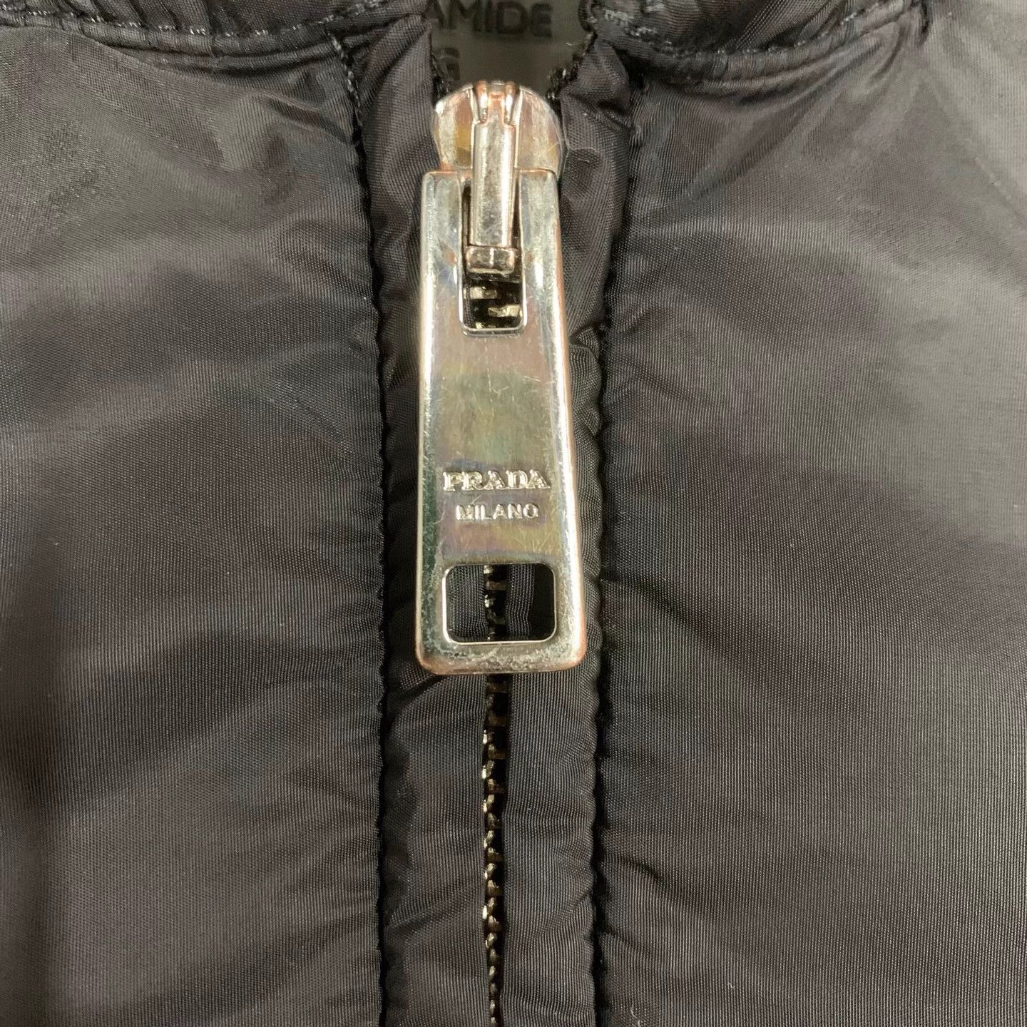 Prada Prada Black Nylon Triangle Logo Coat Size S / US 4 / IT 40 - 6 Thumbnail