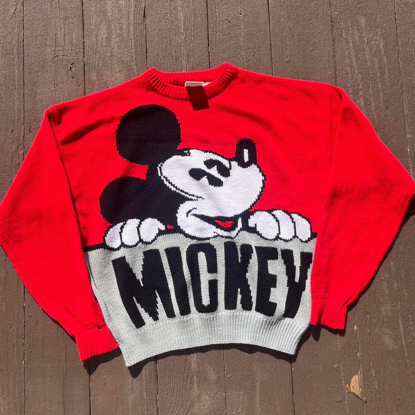 Disney Vintage mickey mouse knit acrylic Size XL / US 12-14 / IT 48-50 - 1 Thumbnail