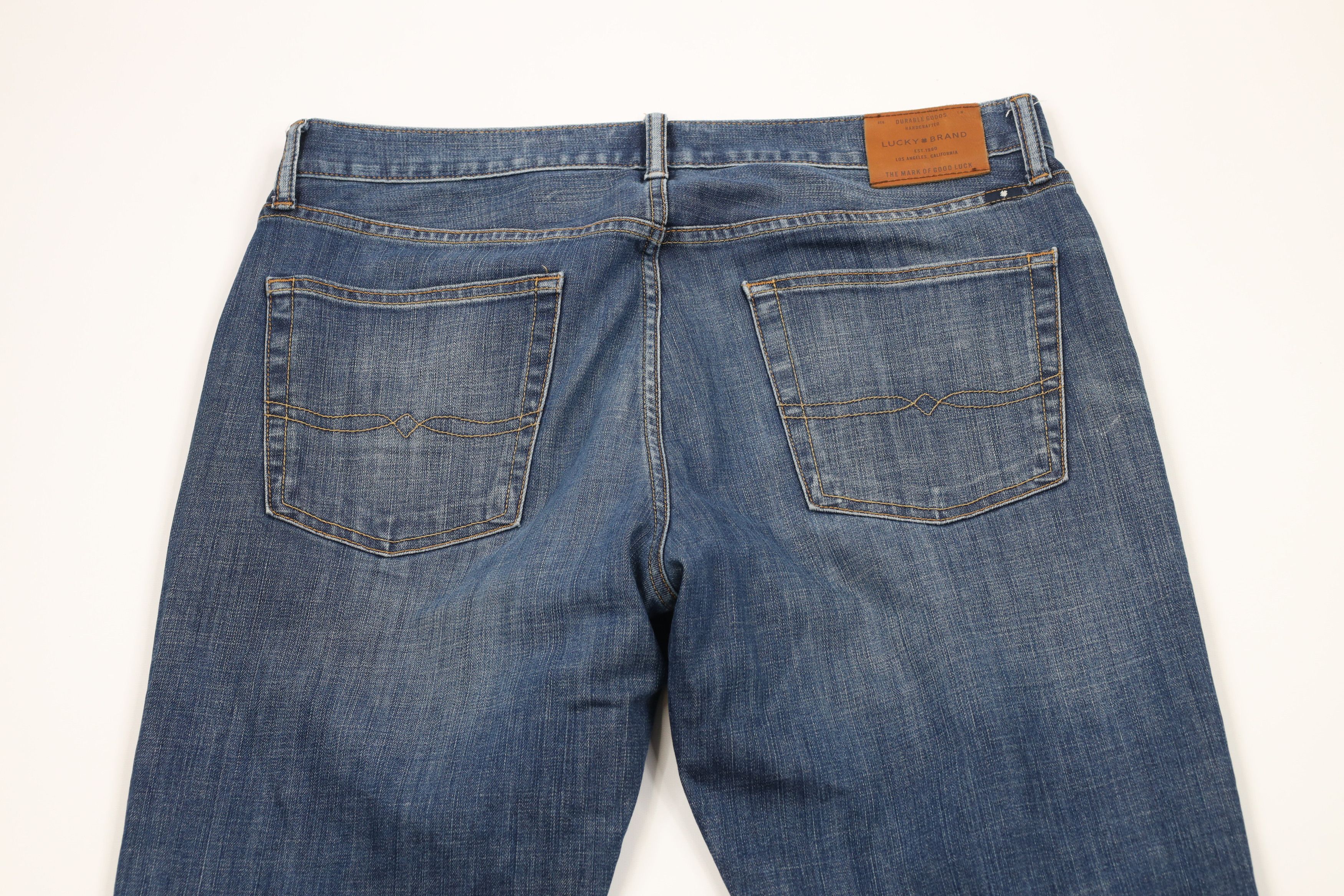 Lucky Brand × Vintage Vintage Y2K Lucky Brand 221 Straight Leg Denim Jeans Blue Size US 36 / EU 52 - 11 Thumbnail