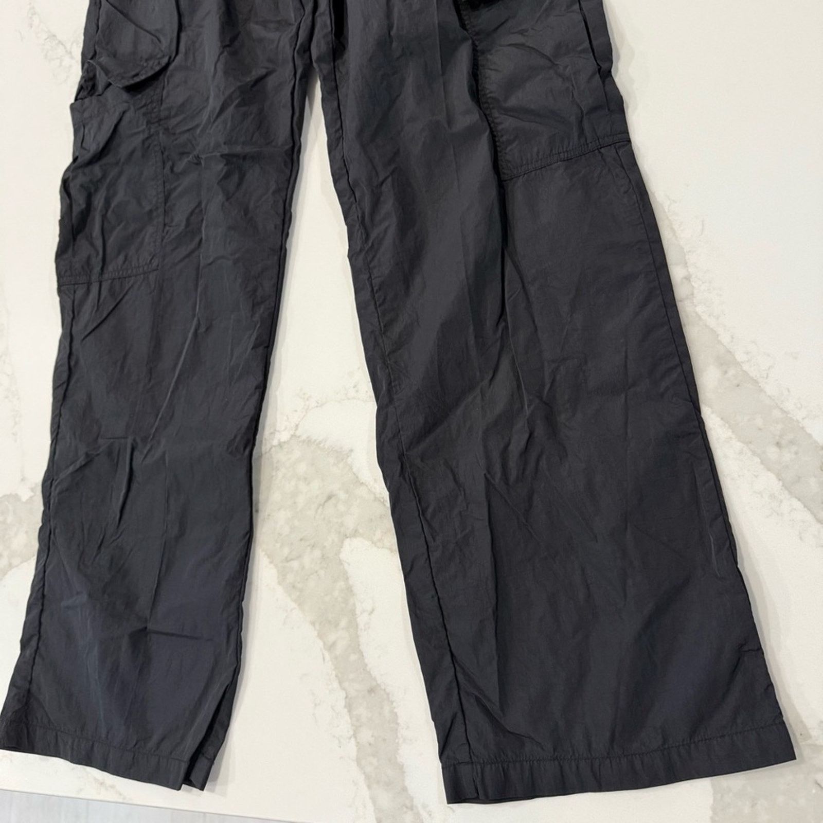 PRINCESS POLLY Princess Polly Flossie Parachute Pants Women’s 4 Black Cargo Size 27" / US 4 / IT 40 - 5 Thumbnail