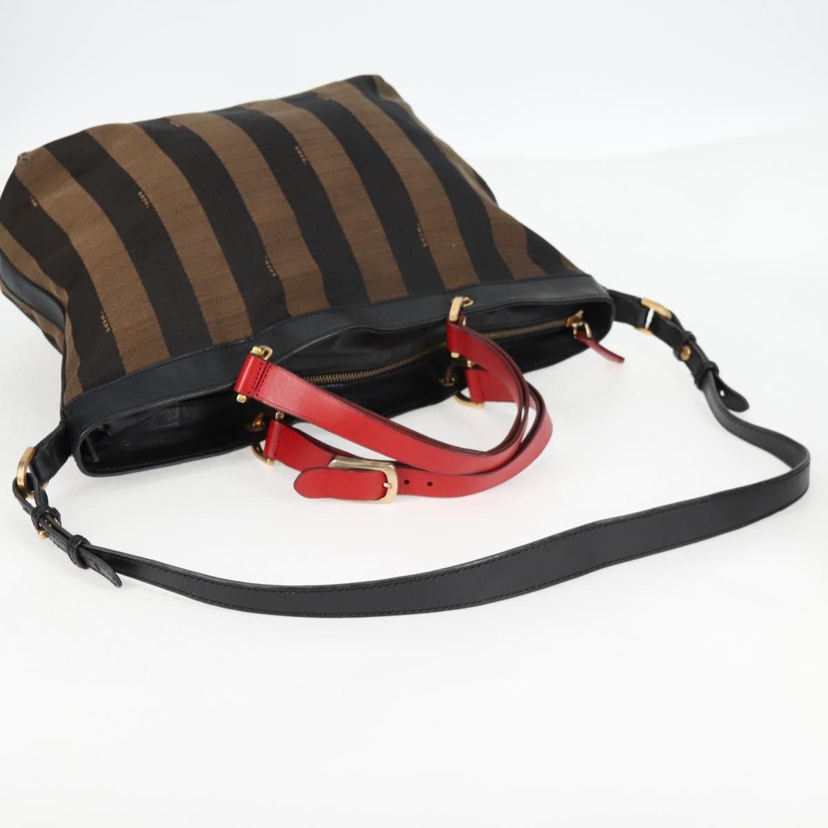 Fendi FENDI Pecan Canvas Backpack Brown Black Size ONE SIZE - 9 Thumbnail