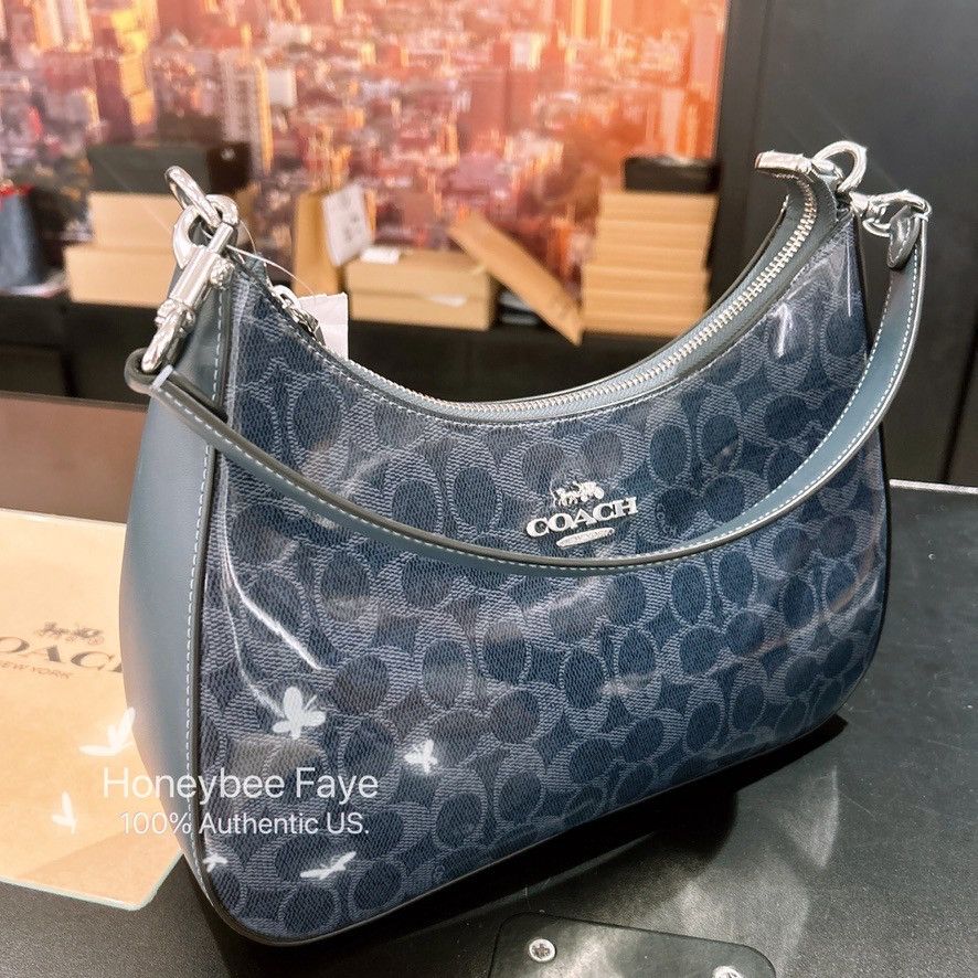 Coach Teri Hobo Bag In Signature Canvas CAK28 Size ONE SIZE - 2 Thumbnail