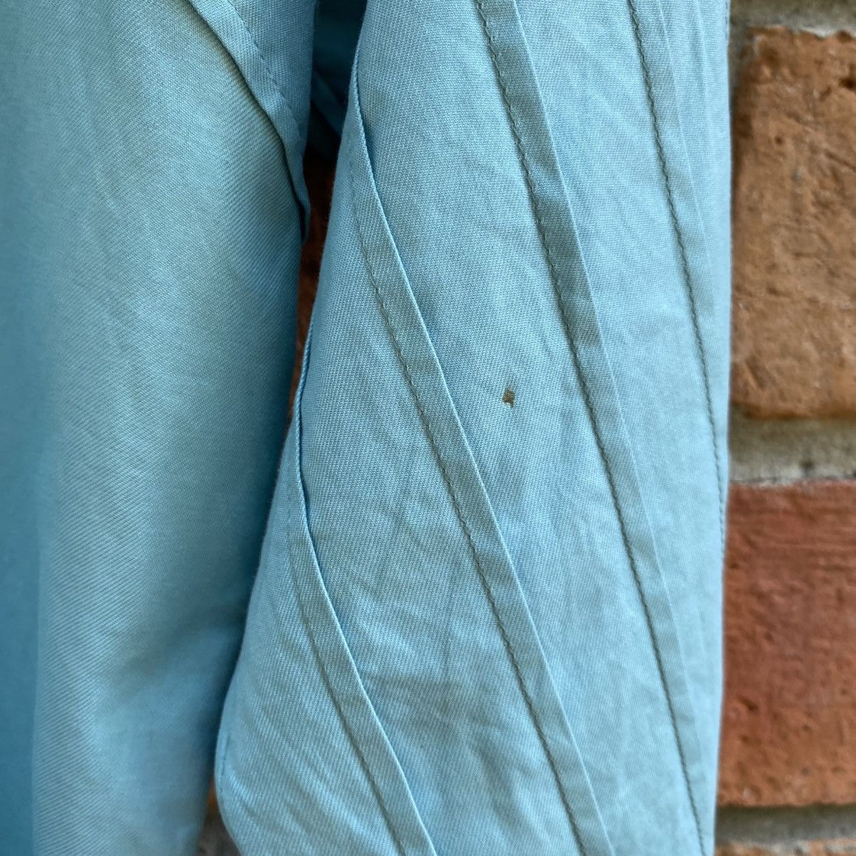Dior Christian Dior Light Blue Button Cuff Blouse Size M / US 6-8 / IT 42-44 - 13 Thumbnail