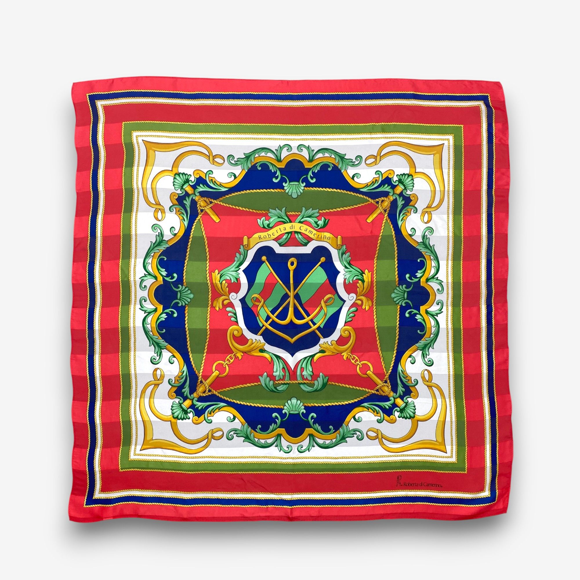 Roberta di Camerino Vintage Roberta di Camerino SILK Scarf Twill Stole Scarves Size ONE SIZE - 1 Thumbnail