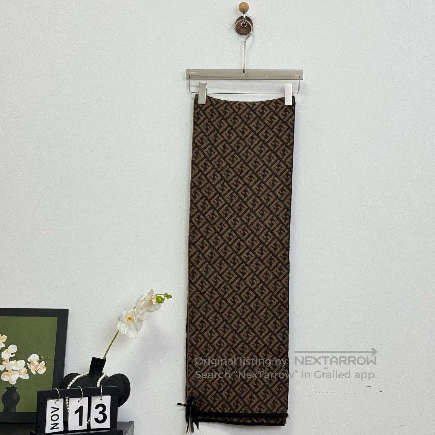 Fendi fendi logo patterned scarf. Size ONE SIZE - 1 Thumbnail