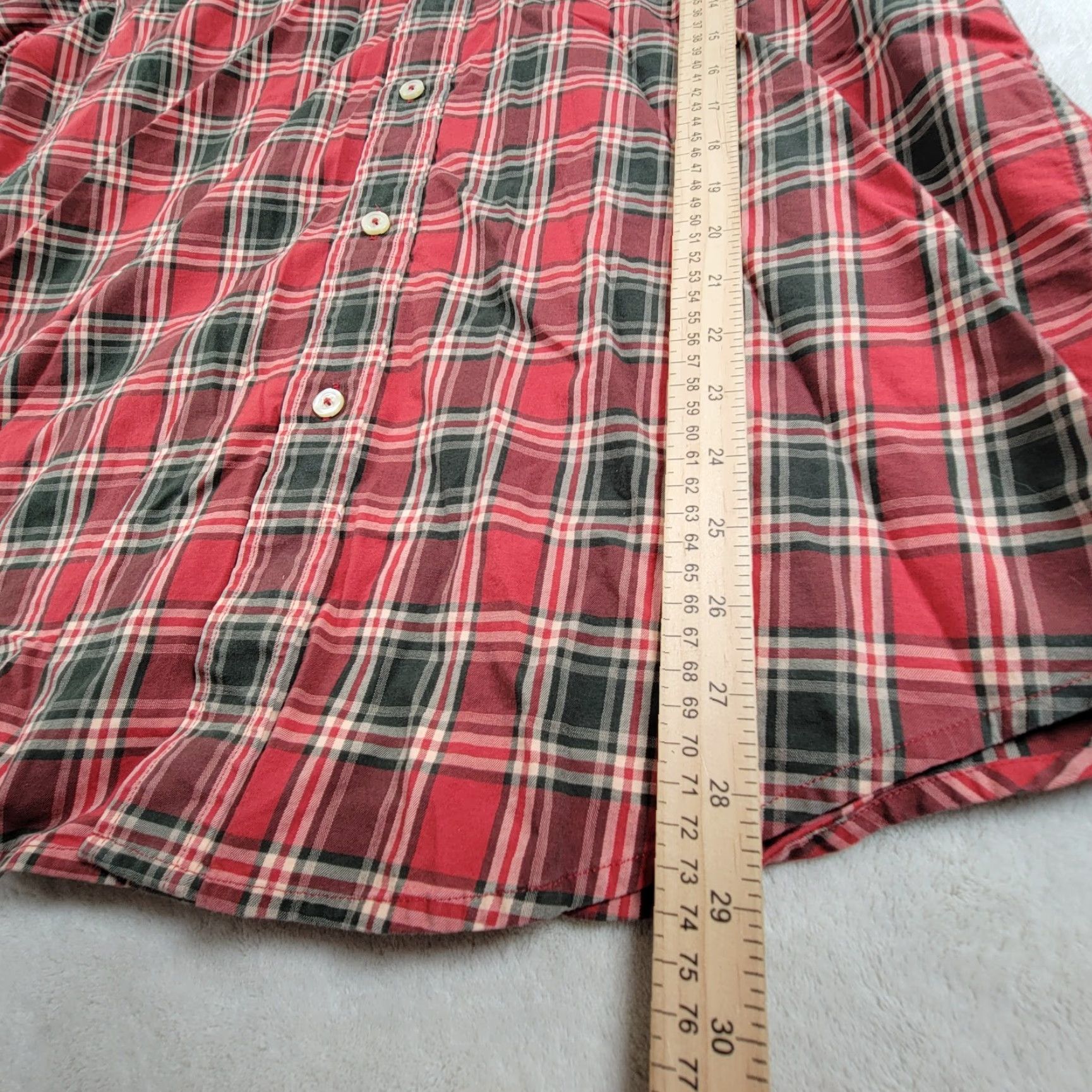 Orvis Orvis Shirt Long Sleeve Button-Down Mens Large Plaid 100% Cotton Red Size US L / EU 52-54 / 3 - 6 Thumbnail