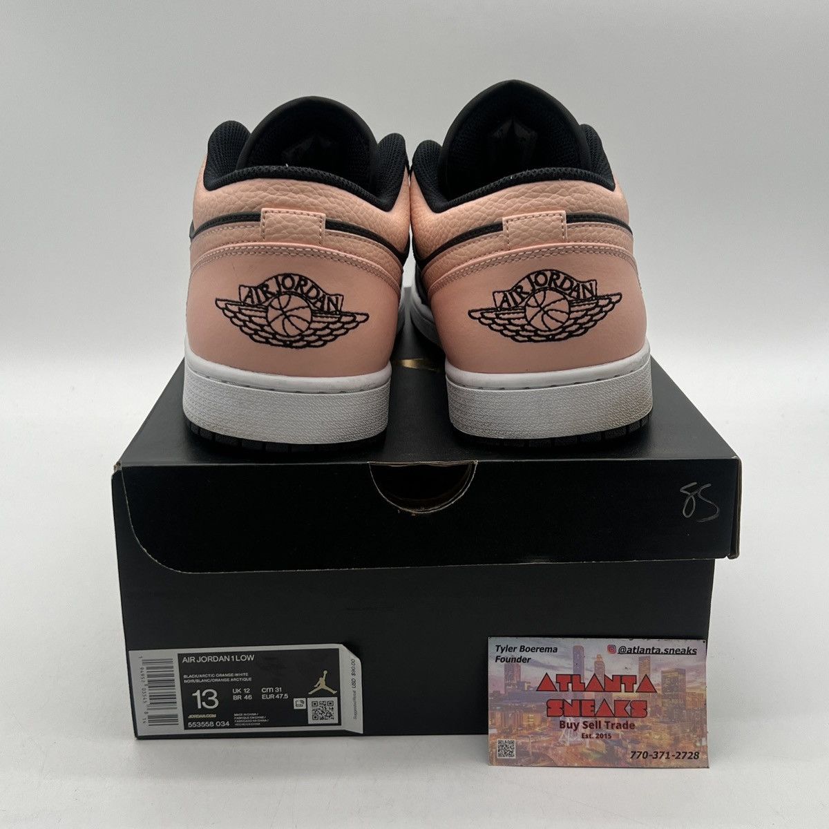 Nike Air Jordan 1 low crimson tint Size US 13 / EU 46 - 3 Thumbnail