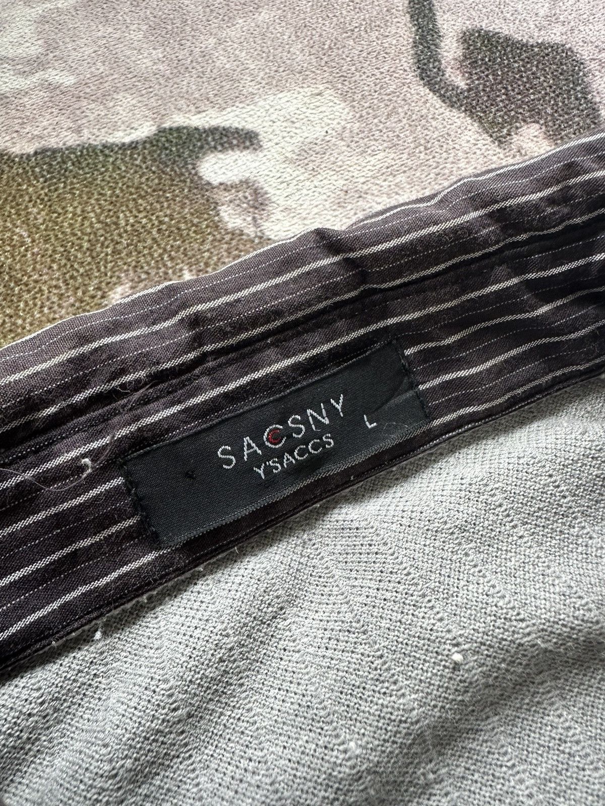 Yohji Yamamoto 90's SACSNY Y'saccs by Yohji Yamamoto lace up long sleeve Size US L / EU 52-54 / 3 - 9 Thumbnail