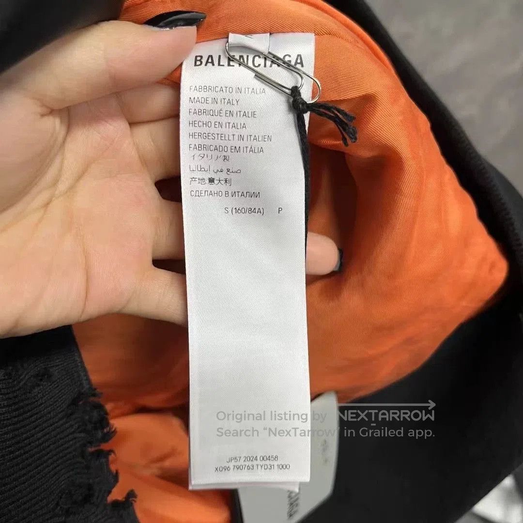 Balenciaga Balenciaga 24 Black Paneled Hooded Bomber. Size US S / EU 44-46 / 1 - 3 Thumbnail