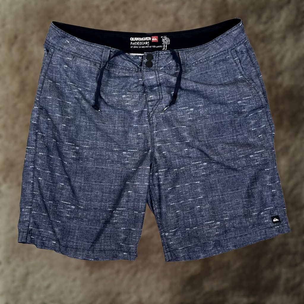 Quiksilver Quiksilver Amphibians Shorts Mens 38 Blue Hybrid Chino Boardshort 9 Inseam Surf Size US 38 / EU 54 - 1 Thumbnail