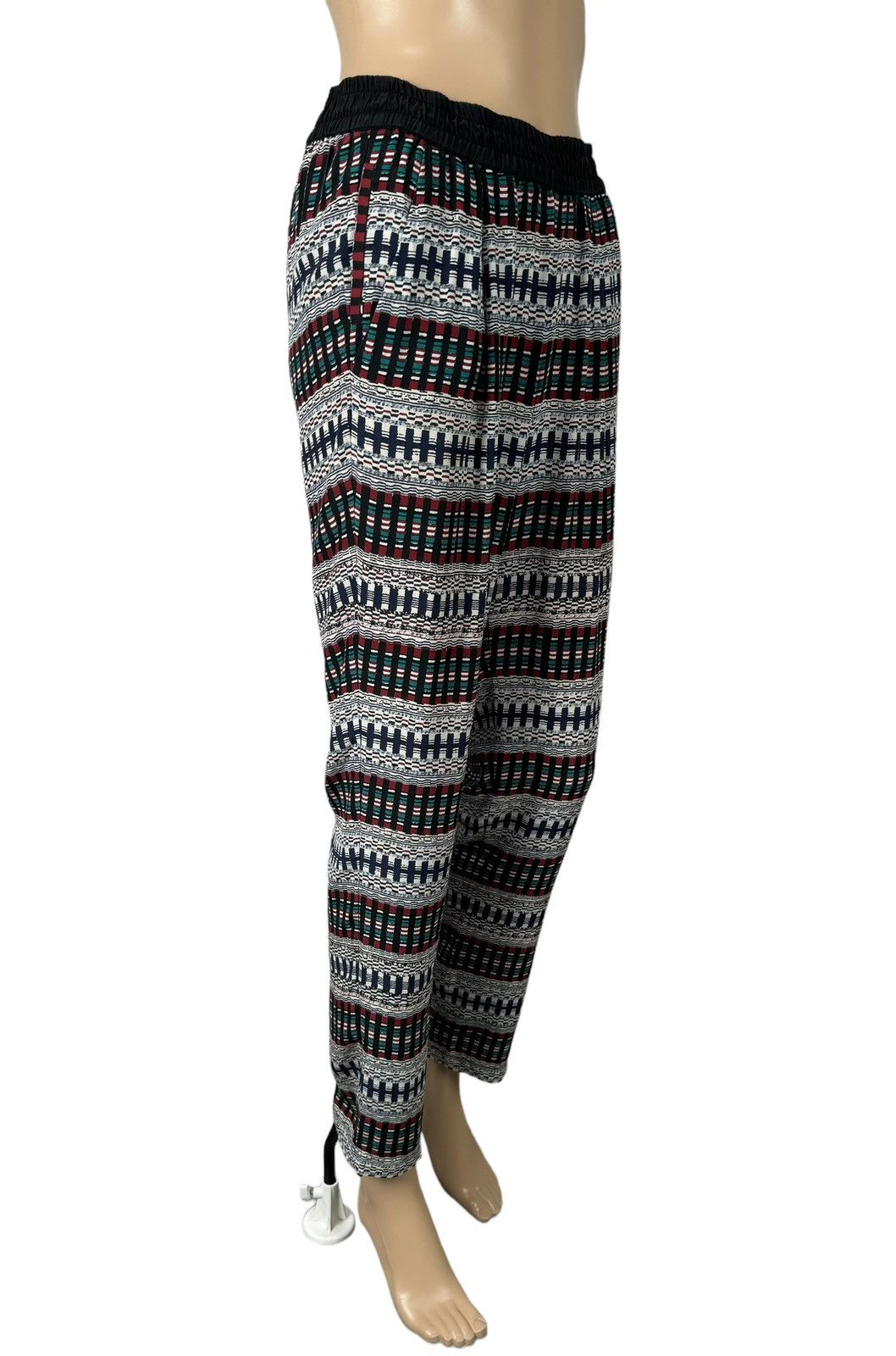 Maje Maje 100% Silk Ornament Printed Pants size 1 Size 25" / US 0 / IT 36 - 3 Thumbnail