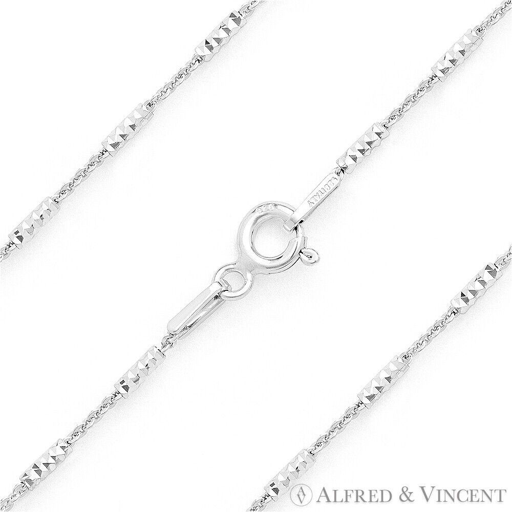 Other 1.4mm Diamond-Cut Bar & 1.1mm Cable Link Chain Necklace Size ONE SIZE - 1 Preview