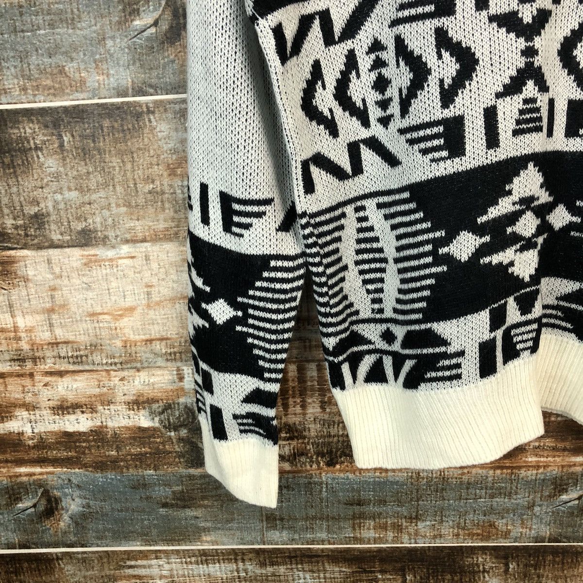 Homespun Knitwear × Japanese Brand Earth & Music Econology Black Knitwear #A1714 Size US S / EU 44-46 / 1 - 7 Thumbnail