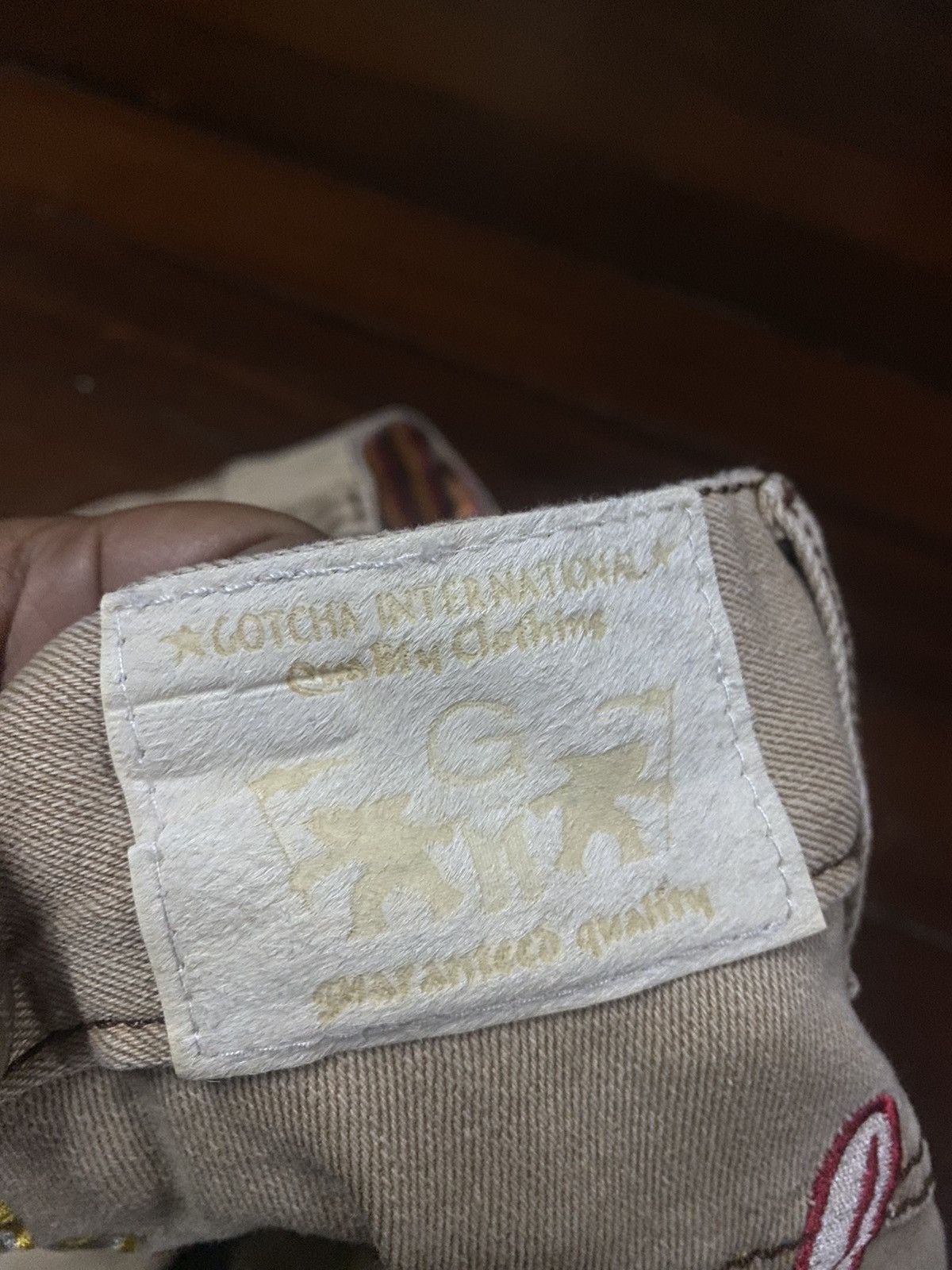 Gotcha FIRE 🔥 GOTCHA INTERNATIONAL EMBROIDERED BIG LOGO Size US 34 / EU 50 - 17 Thumbnail