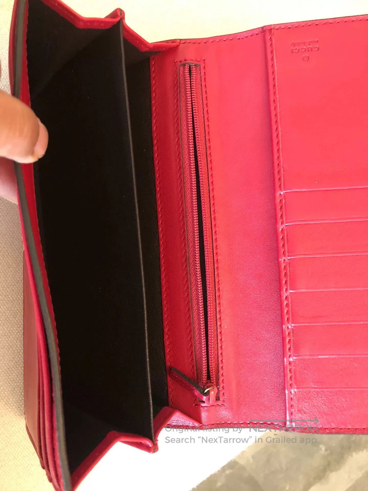 Gucci Gucci Double G Gold Buckle Leather Long Wallet. Size ONE SIZE - 6 Thumbnail