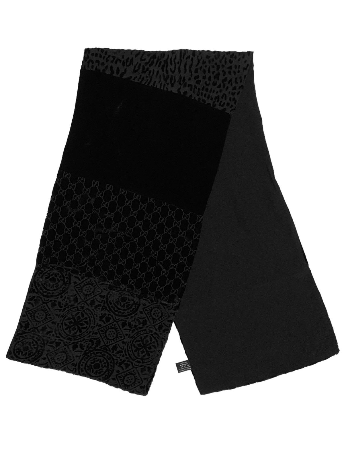 Gucci A/W 1997 Velvet Patchwork Scarf (AW97/FW97, Tom Ford, Silk) Size ONE SIZE - 1 Thumbnail