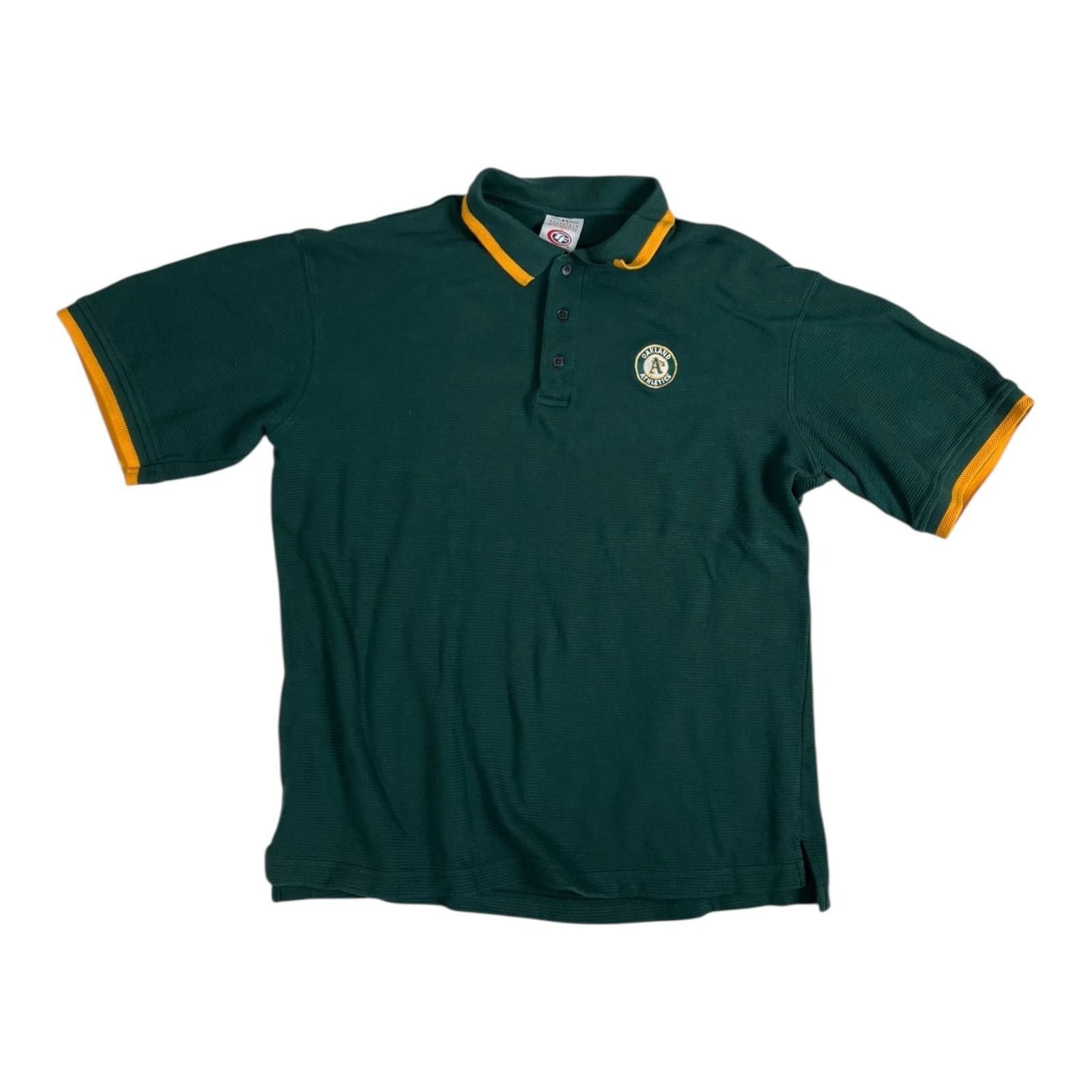Other VTG Oakland Athletics Polo Shirt Mens Large Green MLB Baseba Size US L / EU 52-54 / 3 - 1 Thumbnail
