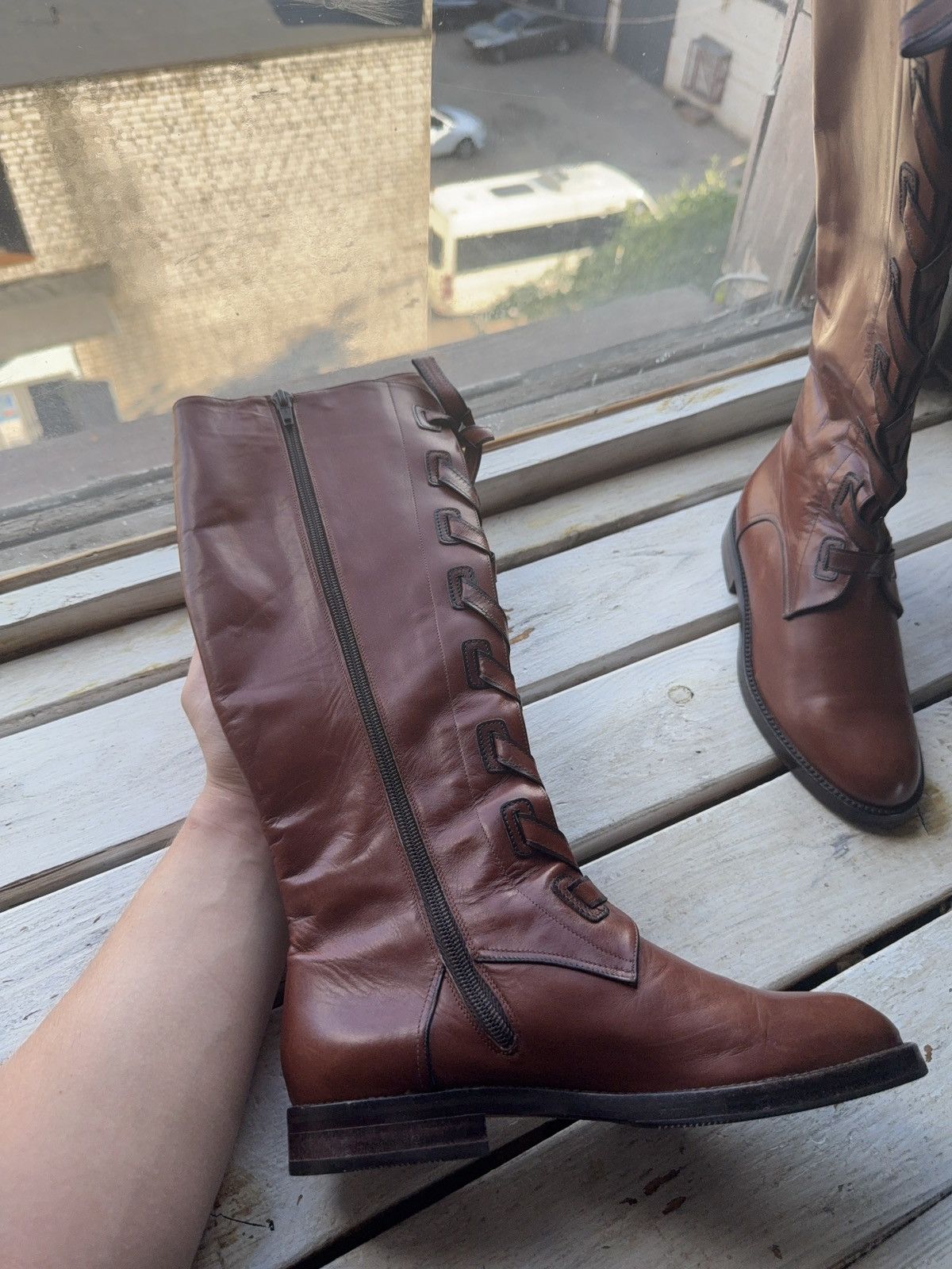 Bally Luxury 00s Bally Vintage Cowgirl Western High Boots 36 1/2 Size US 6 / IT 36 - 12 Thumbnail