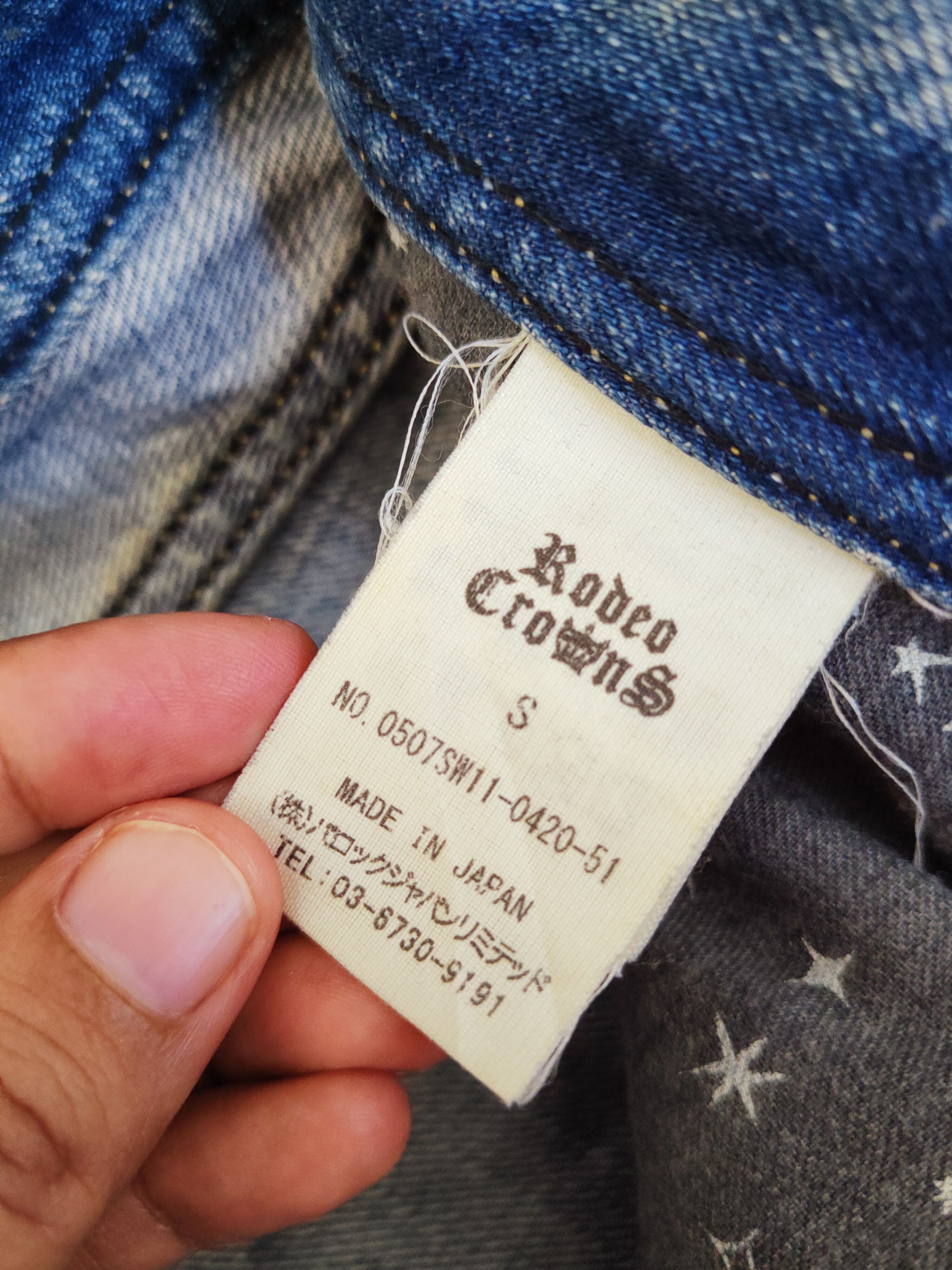 Japanese Brand × Vintage Super Rare 💥Rodeo Crowns Blue Distressed Ripped Jeans Size 30" / US 8 / IT 44 - 17 Thumbnail