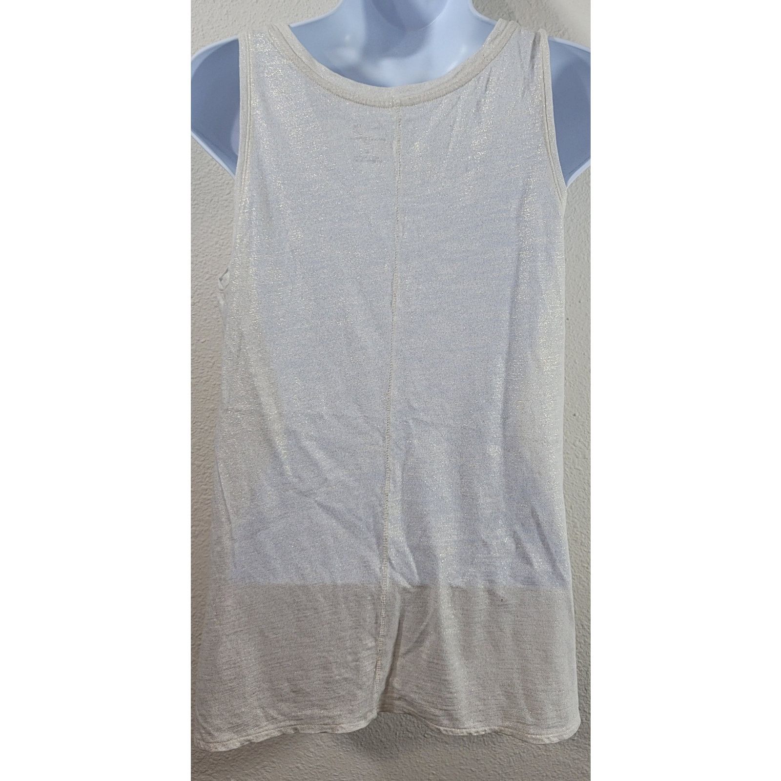 Banana Republic Banana Republic Cream Gold Malibu Tee Tank Medium Soft Size M / US 6-8 / IT 42-44 - 3 Thumbnail