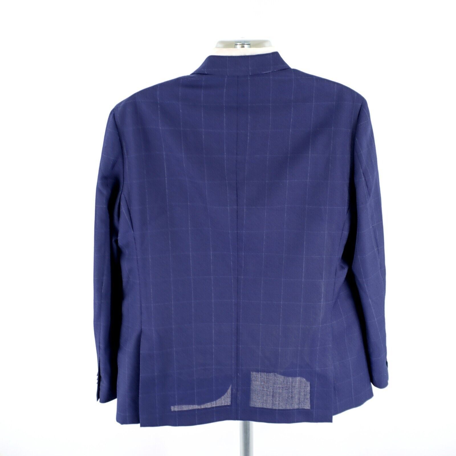 Tommy Hilfiger Tommy Hilfiger Blue Wool Polyester Unconstructed Shoulder Wi Size 42R - 7 Thumbnail