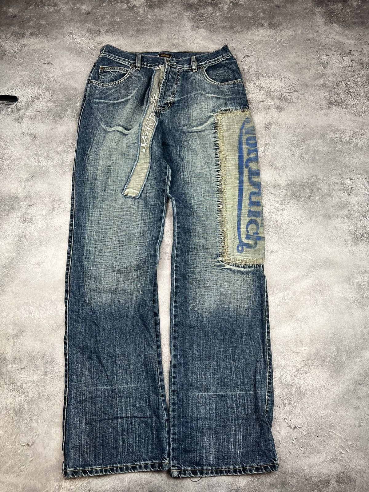 Von Dutch Von Dutch Mens Wide Denim Pants Jeans Y2K Japanese Size US 30 / EU 46 - 1 Thumbnail
