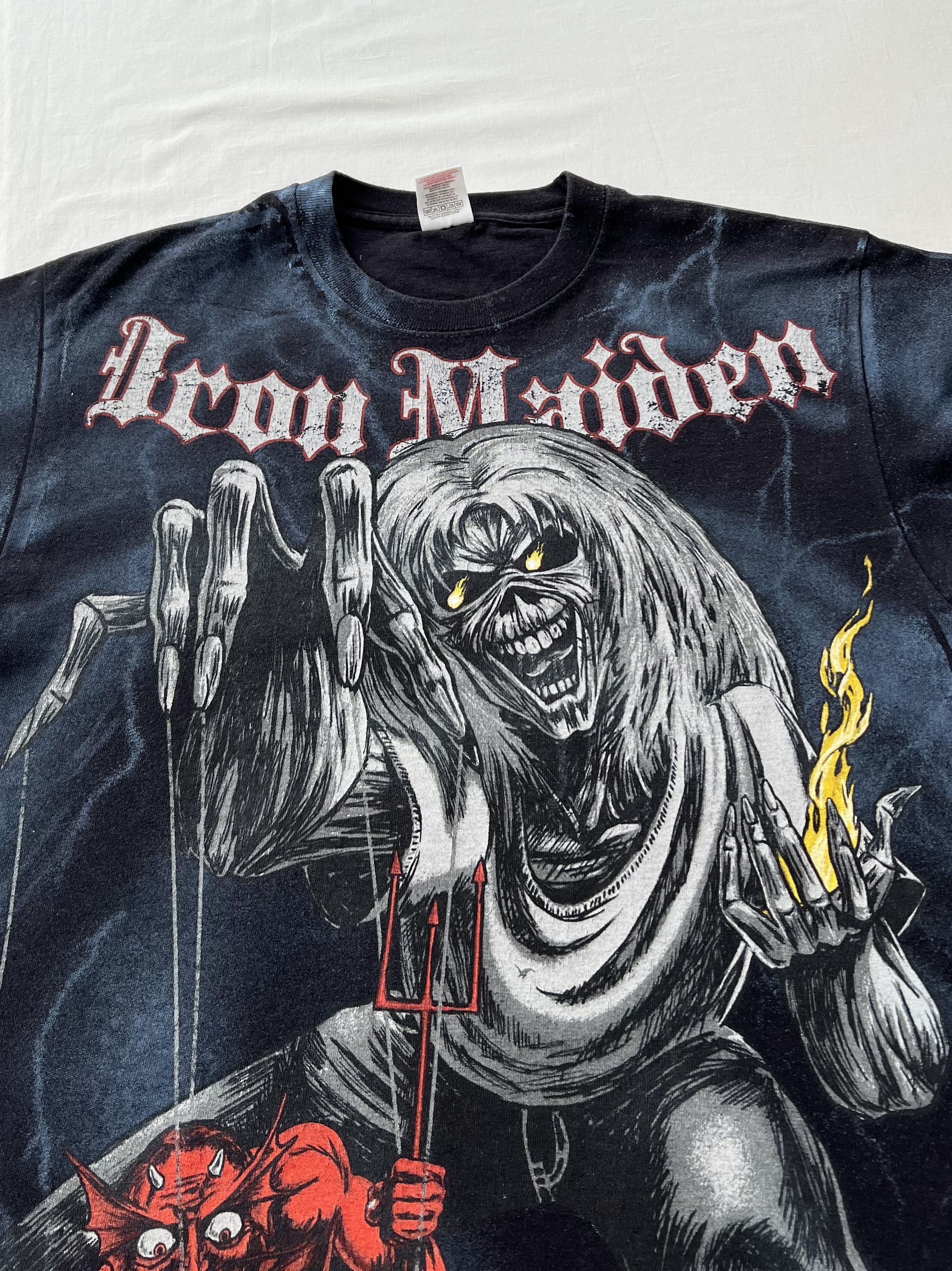 Band Tees Vintage 2010 Iron Maiden The Number of the Beast AOP T-shirt Size US M / EU 48-50 / 2 - 4 Thumbnail