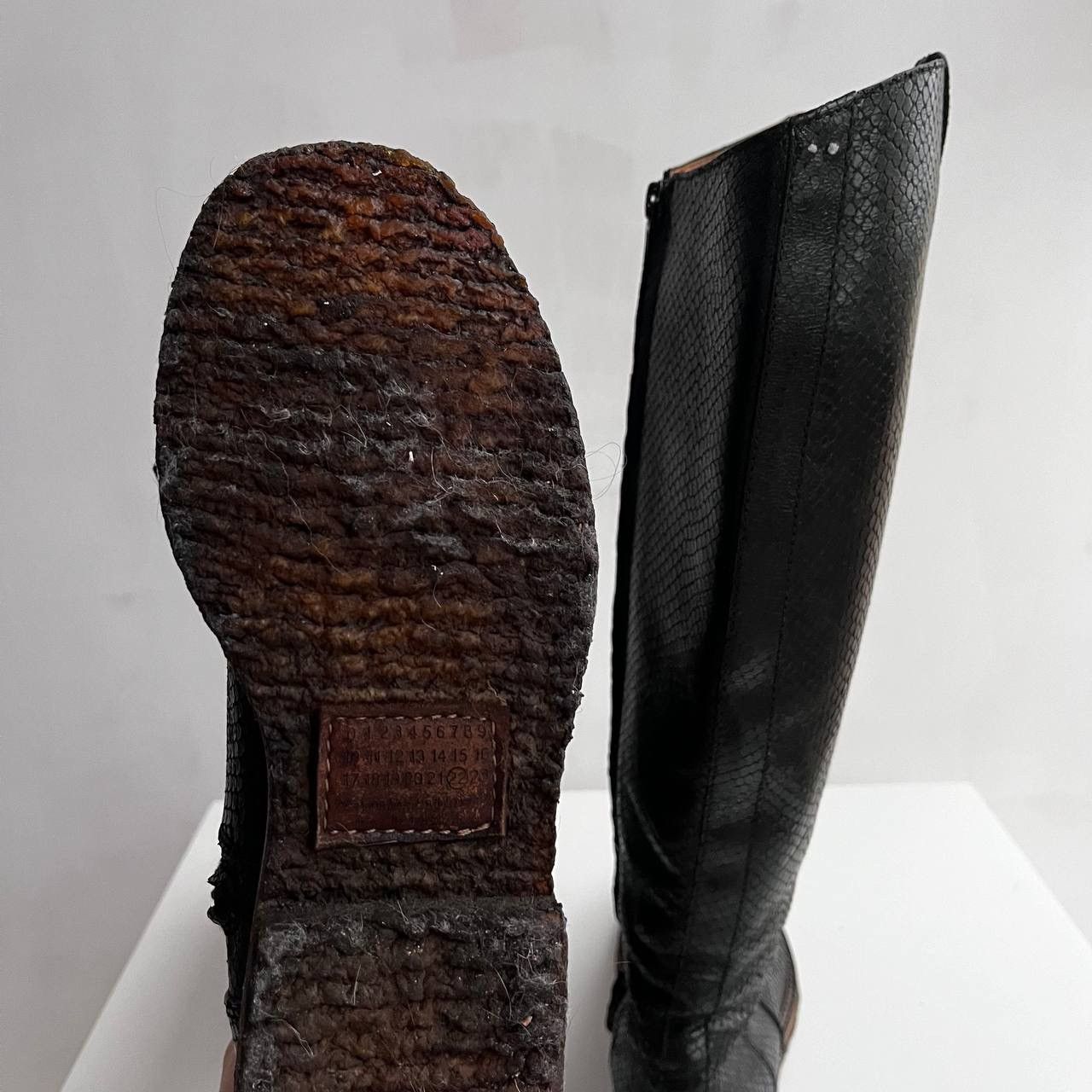 Designer × Maison Margiela Maison Margiela 22 Leather High Boots Size US 7.5 / IT 37.5 - 6 Thumbnail