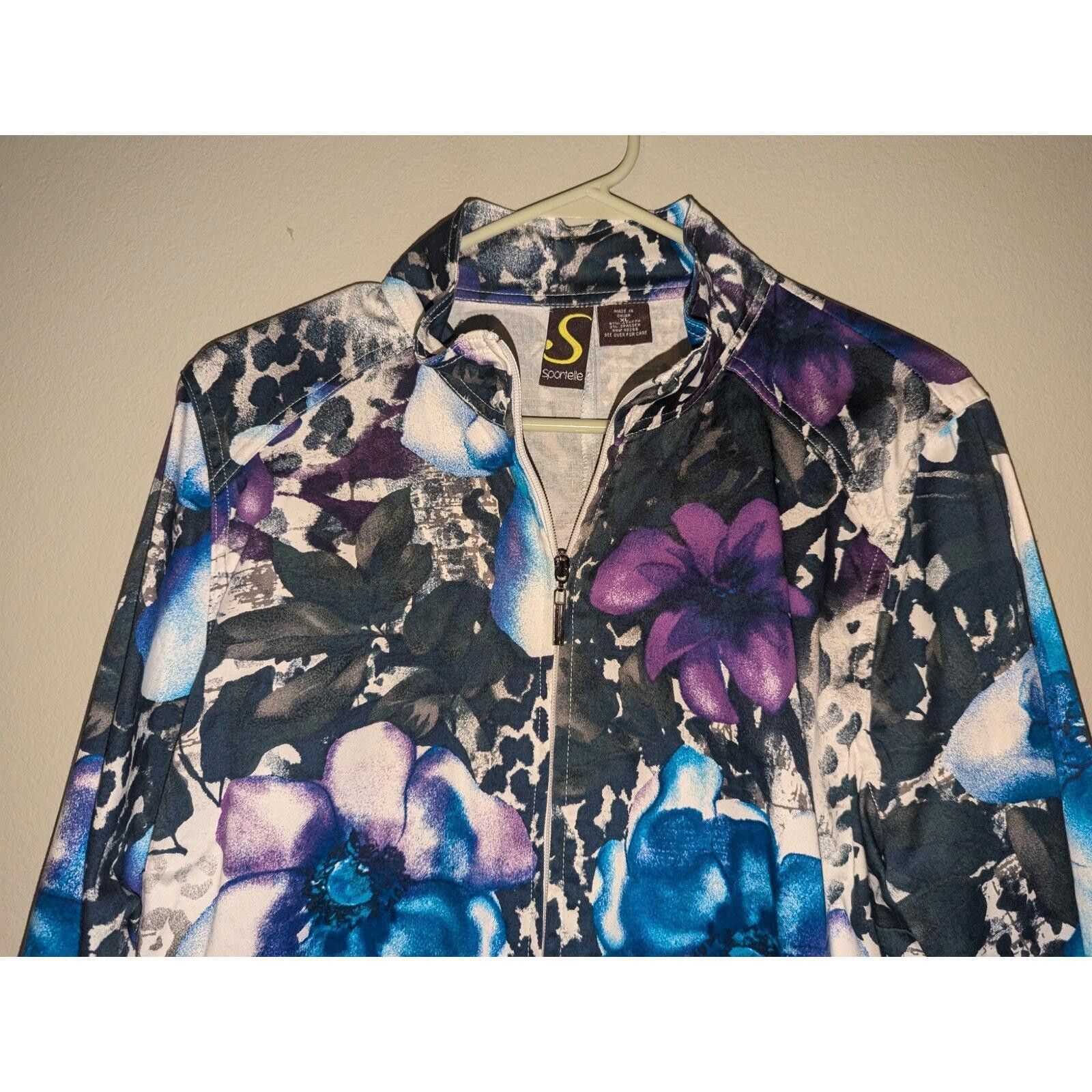 Designer Vintage Sportelle Womens 3/4 sleeve full zip jacket size XL Size XL / US 12-14 / IT 48-50 - 4 Thumbnail