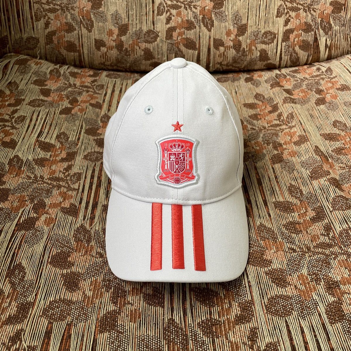 Adidas Adidas Spain FEF 3 Stripes Football Soccer Grey Cap Hat Size ONE SIZE - 5 Thumbnail