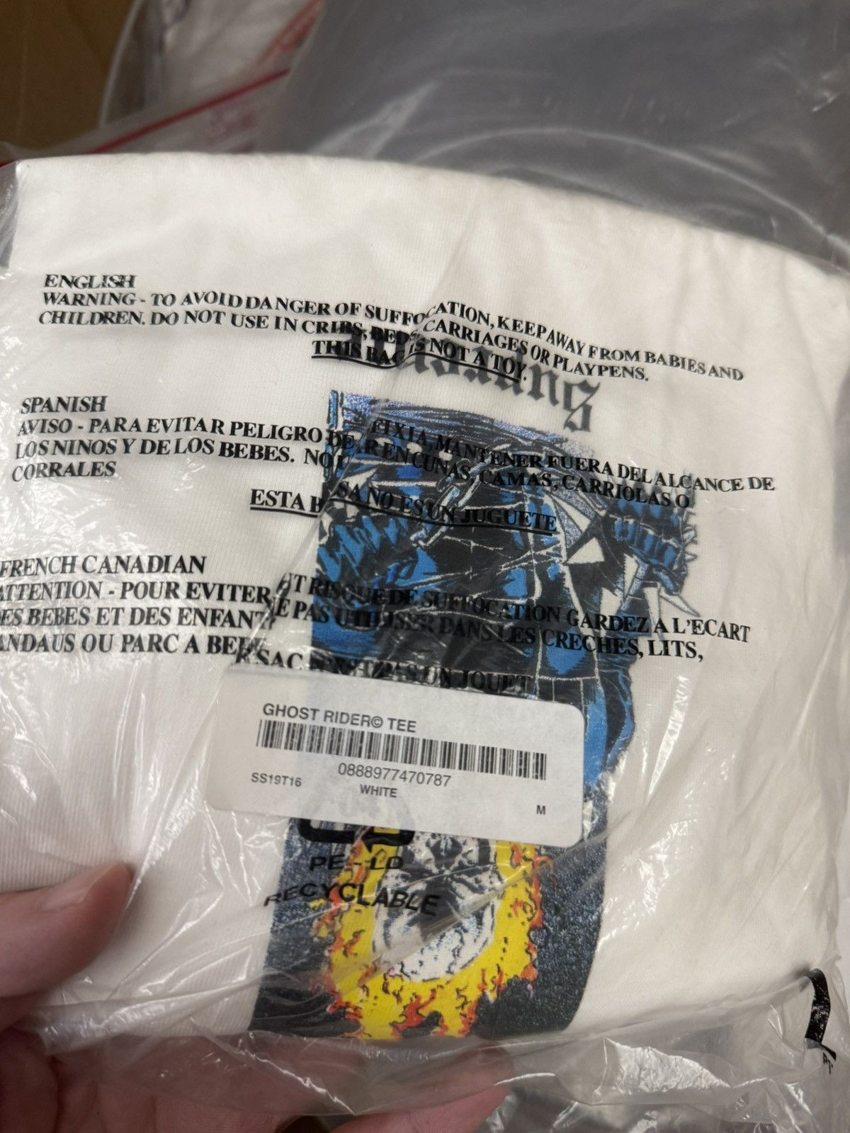 Supreme Supreme ghost rider tee White medium Size US M / EU 48-50 / 2 - 2 Thumbnail