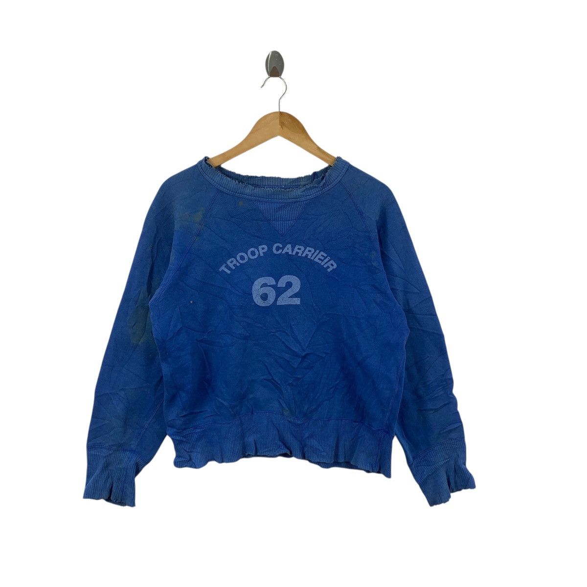 Troop Vintage 1962 TROOP CARRIER ARMORED Thrashed Sweatshirt Size US M / EU 48-50 / 2 - 3 Thumbnail