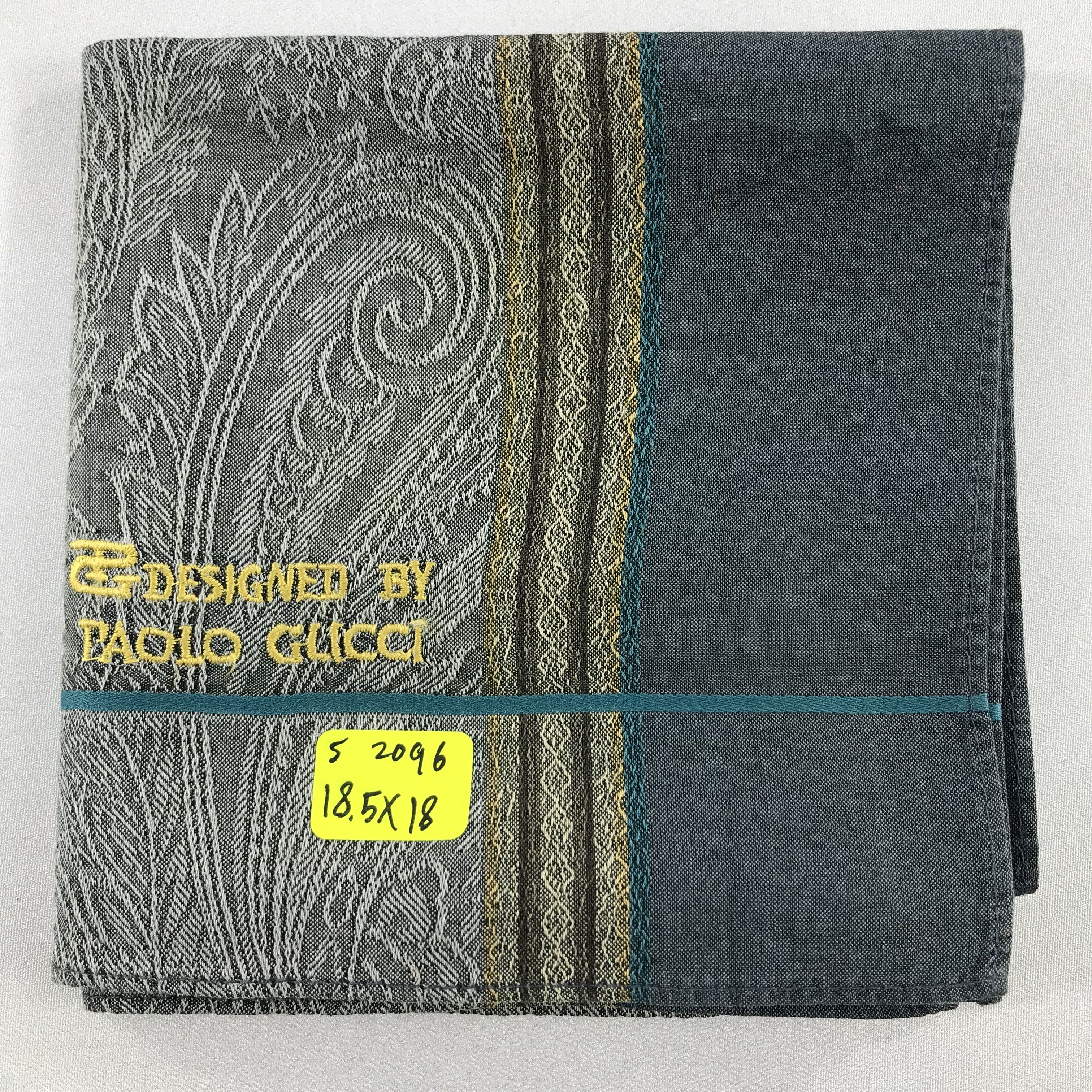 Paolo Gucci × Vintage Paolo Gucci Bandana / Handkerchief / Neckerchief - S2096 Size ONE SIZE - 5 Thumbnail