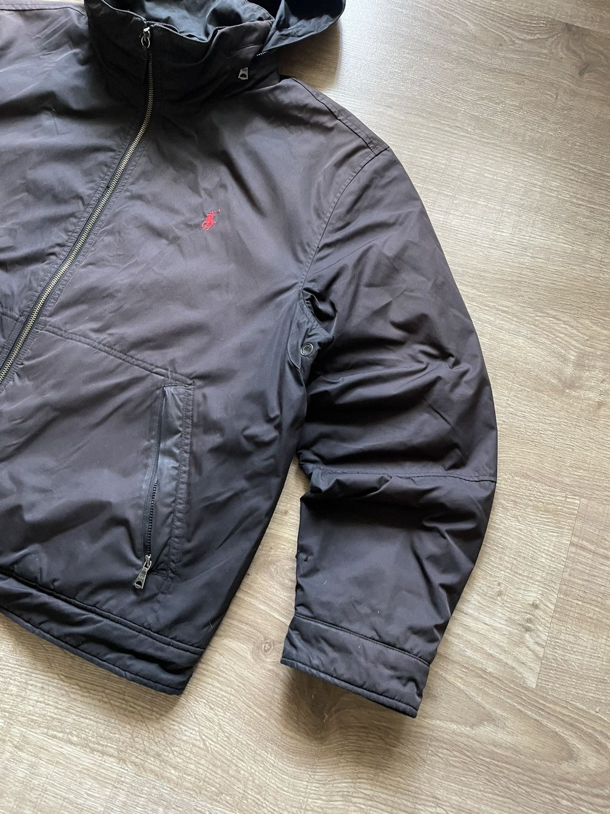 Polo Ralph Lauren Vintage Polo Ralph Lauren Full Zip Hidden Hood Jacket Size US XXL / EU 58 / 5 - 5 Thumbnail