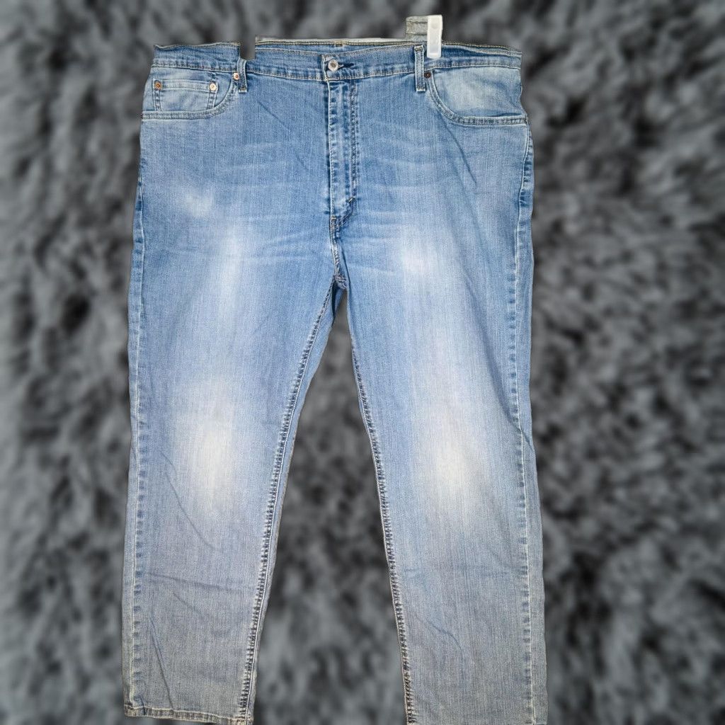 Levi's Levis 541 Jeans Mens 42x31 Blue Light Wash Athletic Taper Denim Size US 42 / EU 58 - 1 Thumbnail