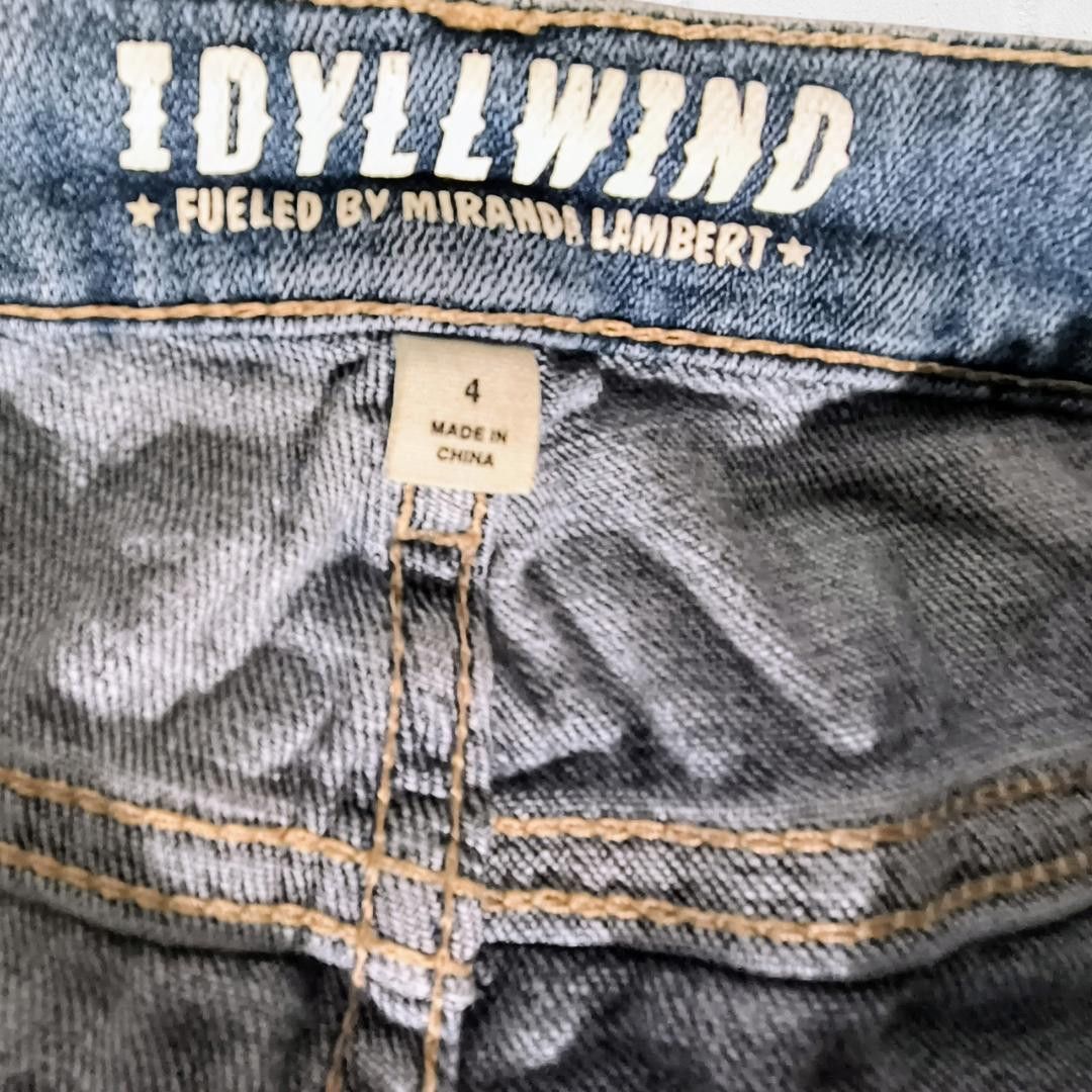 Designer IDYLLWIND Women's Boot Cut Flared Blue Denim Size 4 Size 27" / US 4 / IT 40 - 11 Thumbnail