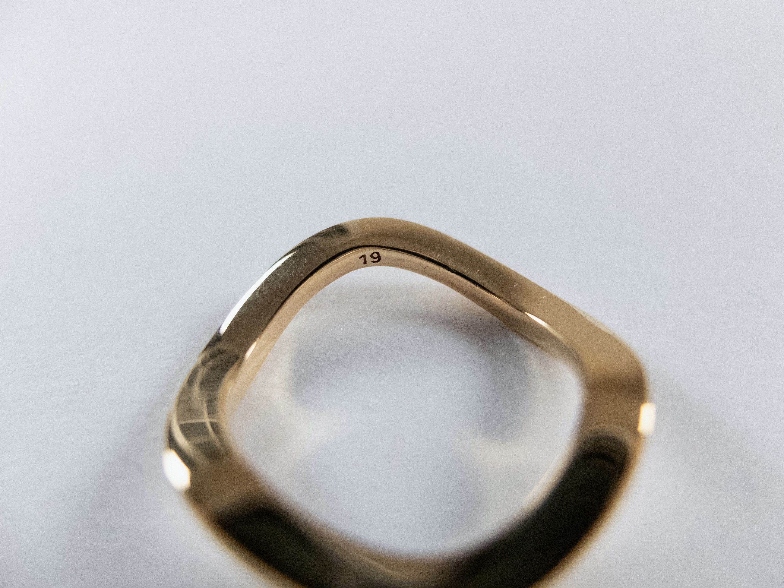 Bottega Veneta BOTTEGA VENETA wavy gold plated silver ring Size 9 / 19 q Size ONE SIZE - 6 Thumbnail