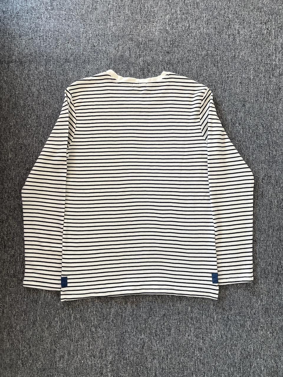 Vintage UGIZ Vintage 2016 Breton Striped Ribbed Long Sleeve Tee Size US M / EU 48-50 / 2 - 6 Thumbnail